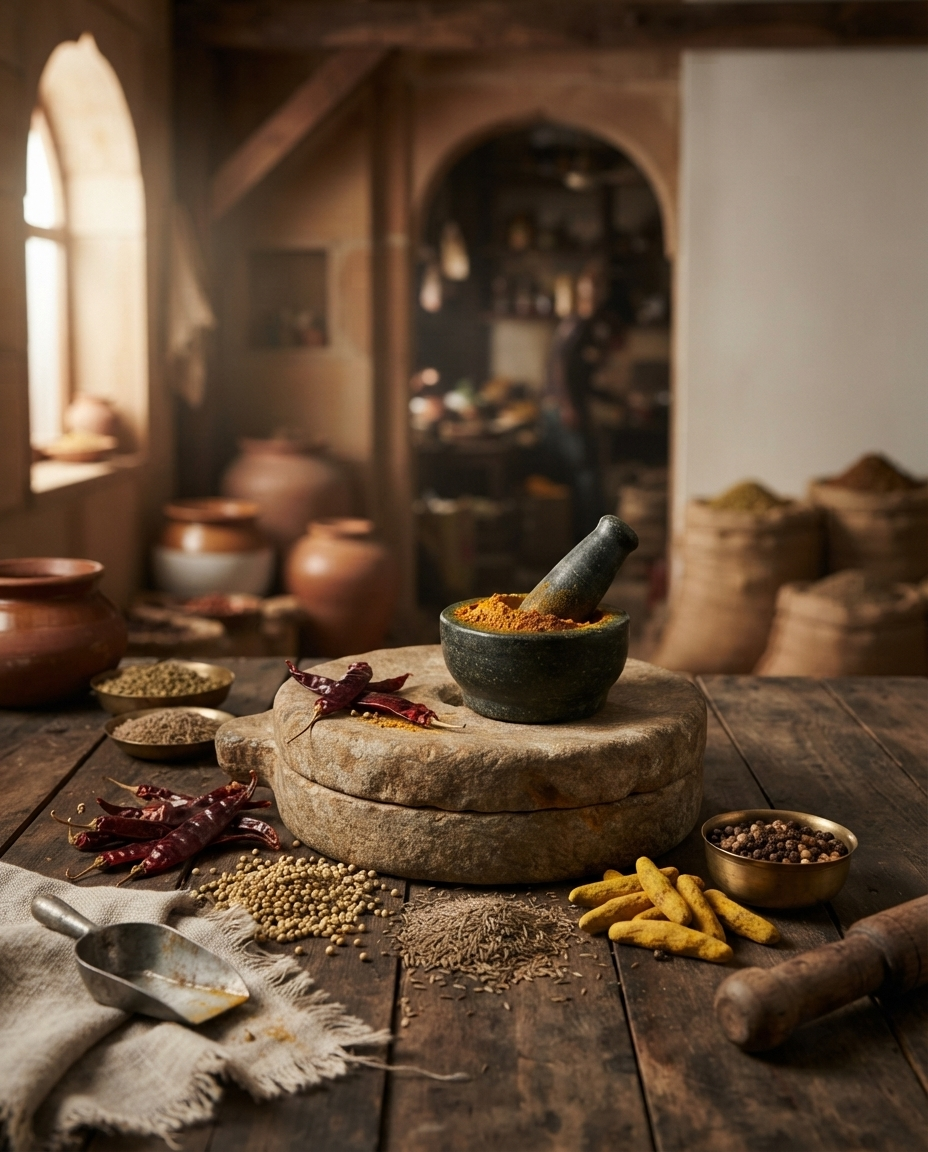 Traditional Indian spice preparation